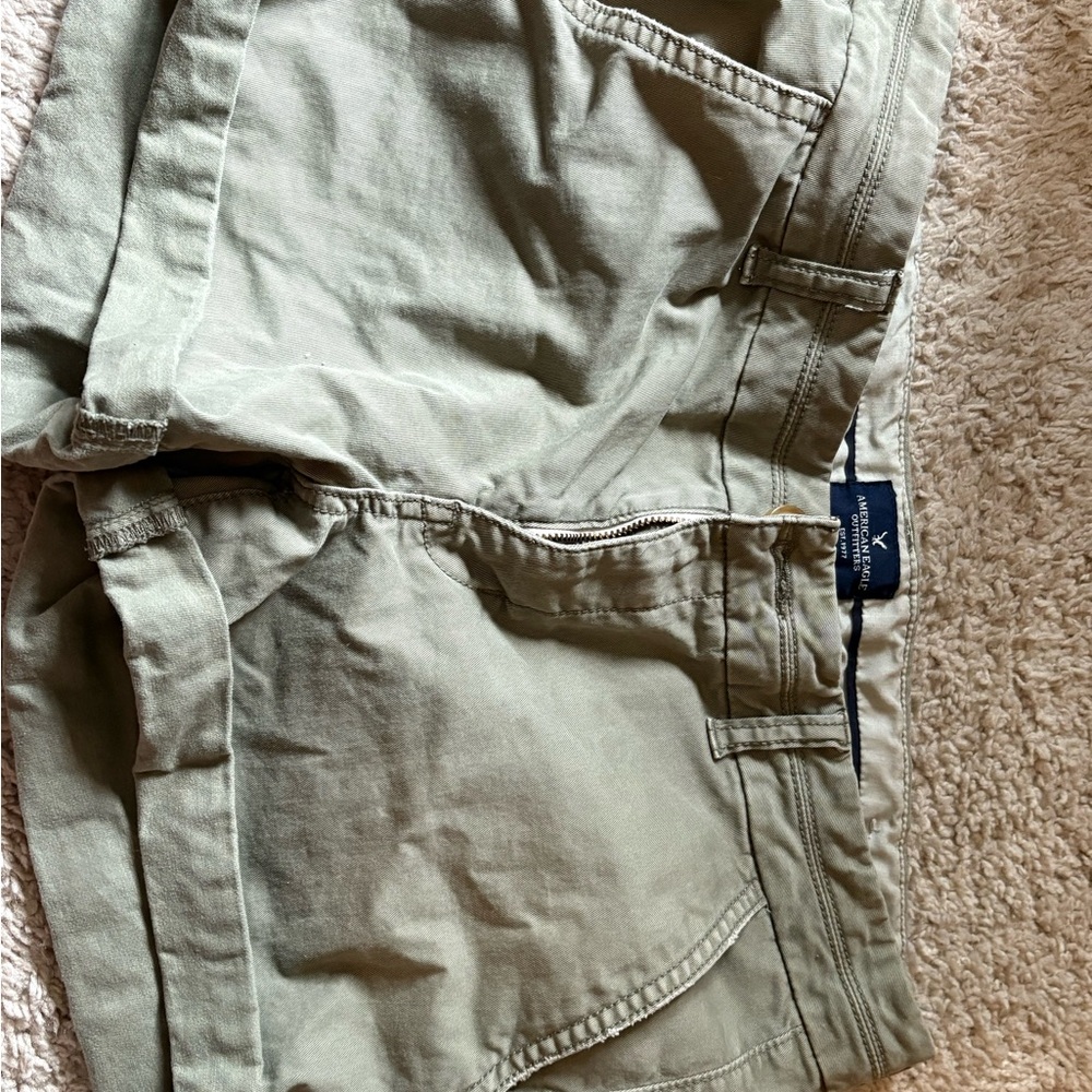 American Eagle Outfitters Green Cargo Shorts